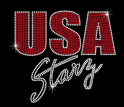USA Starz Solid Bling