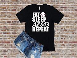 Eat Sleep AZ643 Repeat