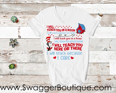 I Will Teach At Home Dr. Suess Tee
