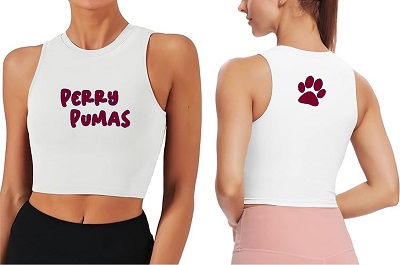 Perry Pumas White Athletic Top Mandatory for New Athletes