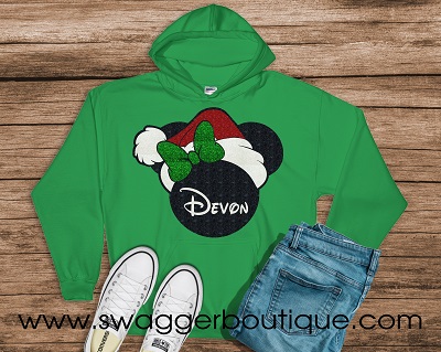 Santa Minnie Mouse Personalized